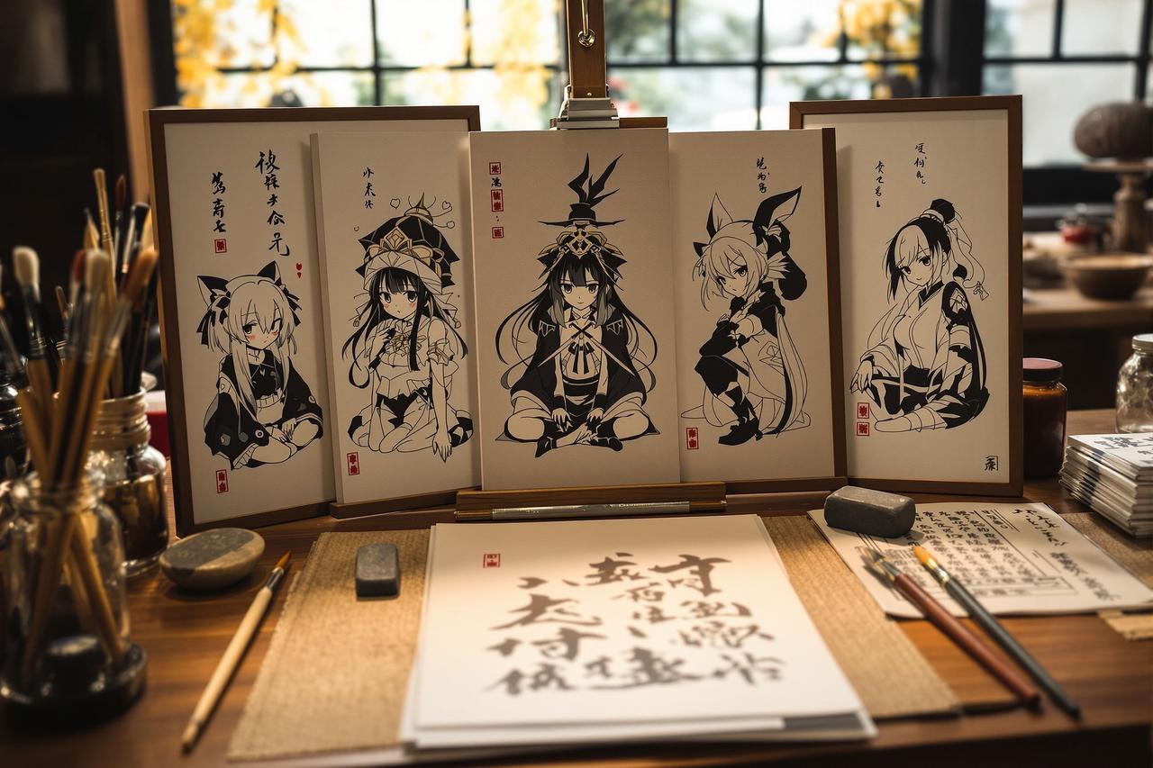 《剑心问道》× 知名国风画师联名企划公开 - 漫画人